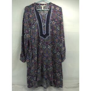 Matilda, Jane women’s medium high, low floral boho V-neck dress